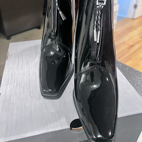 Timberland Women's Glossy Black Heeled Boots Veneda Carter - Picture 5 of 7